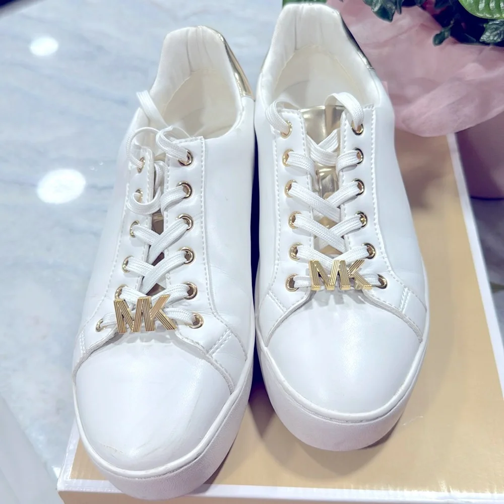 MICHAEL KORS
Poppy Two-Tone Faux Leather Sneaker - Picture 2 of 5
